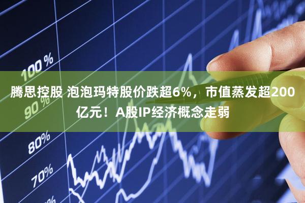 腾思控股 泡泡玛特股价跌超6%，市值蒸发超200亿元！A股IP经济概念走弱