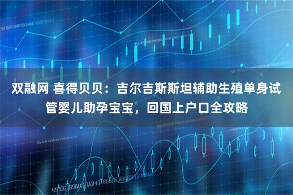 双融网 喜得贝贝：吉尔吉斯斯坦辅助生殖单身试管婴儿助孕宝宝，回国上户口全攻略